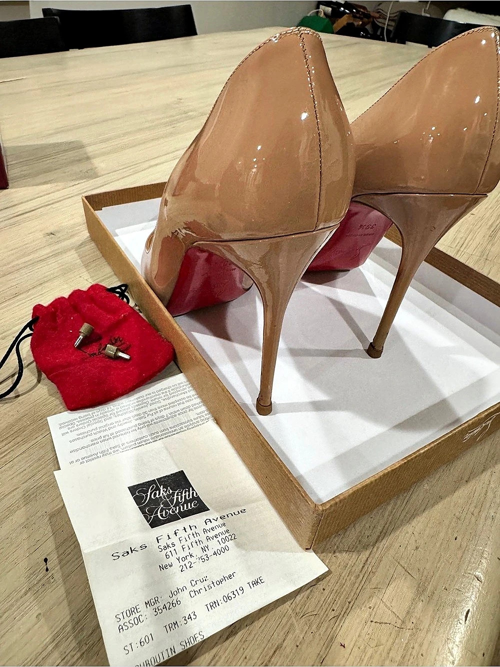 Christian Louboutin Decollete 554 100 Patent Heels Brown EU 39.5 - Picture 6 of 8